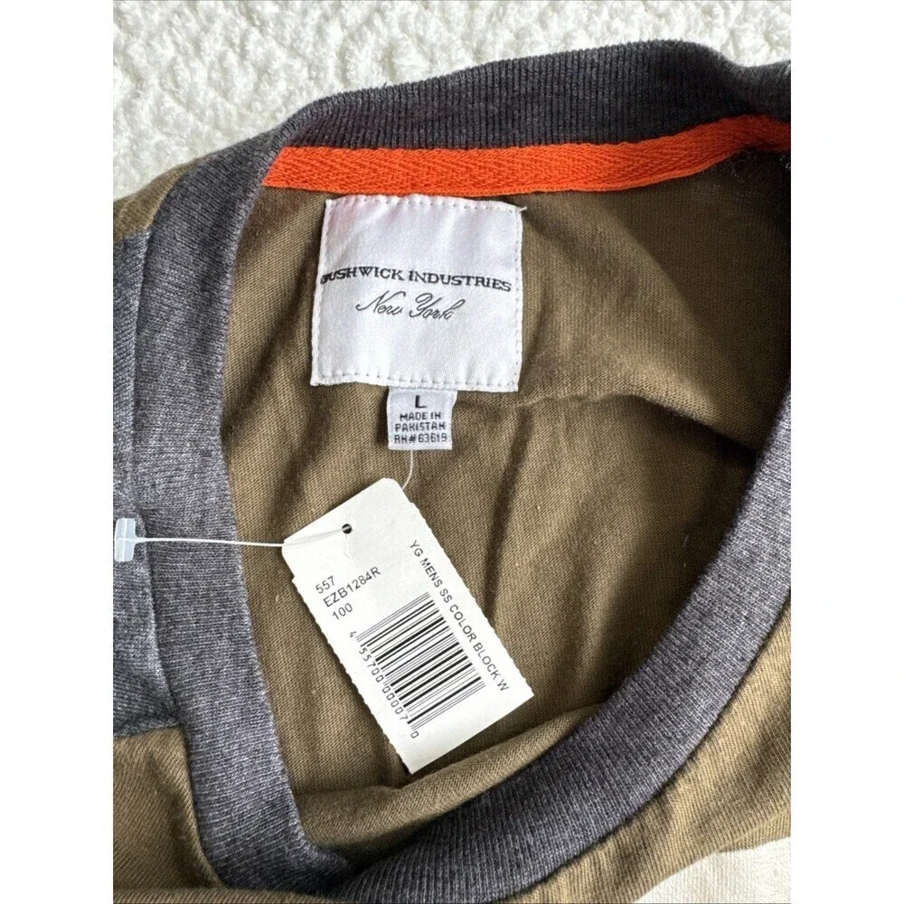 NWT Bushwick Industries Shirt L Tough Military Tough Garments